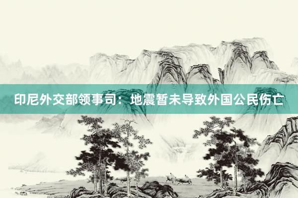 印尼外交部领事司：地震暂未导致外国公民伤亡